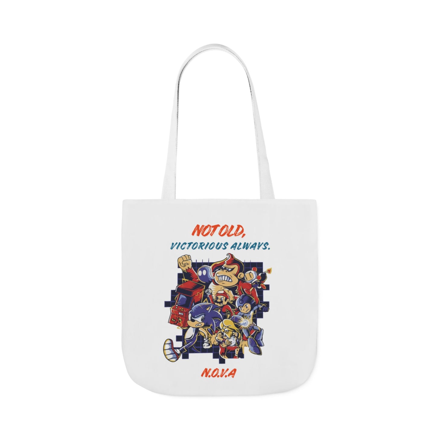 Personalized Initial Quote Cartoon Canvas Tote Custom Name