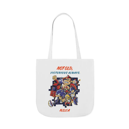 Personalized Initial Quote Cartoon Canvas Tote Custom Name