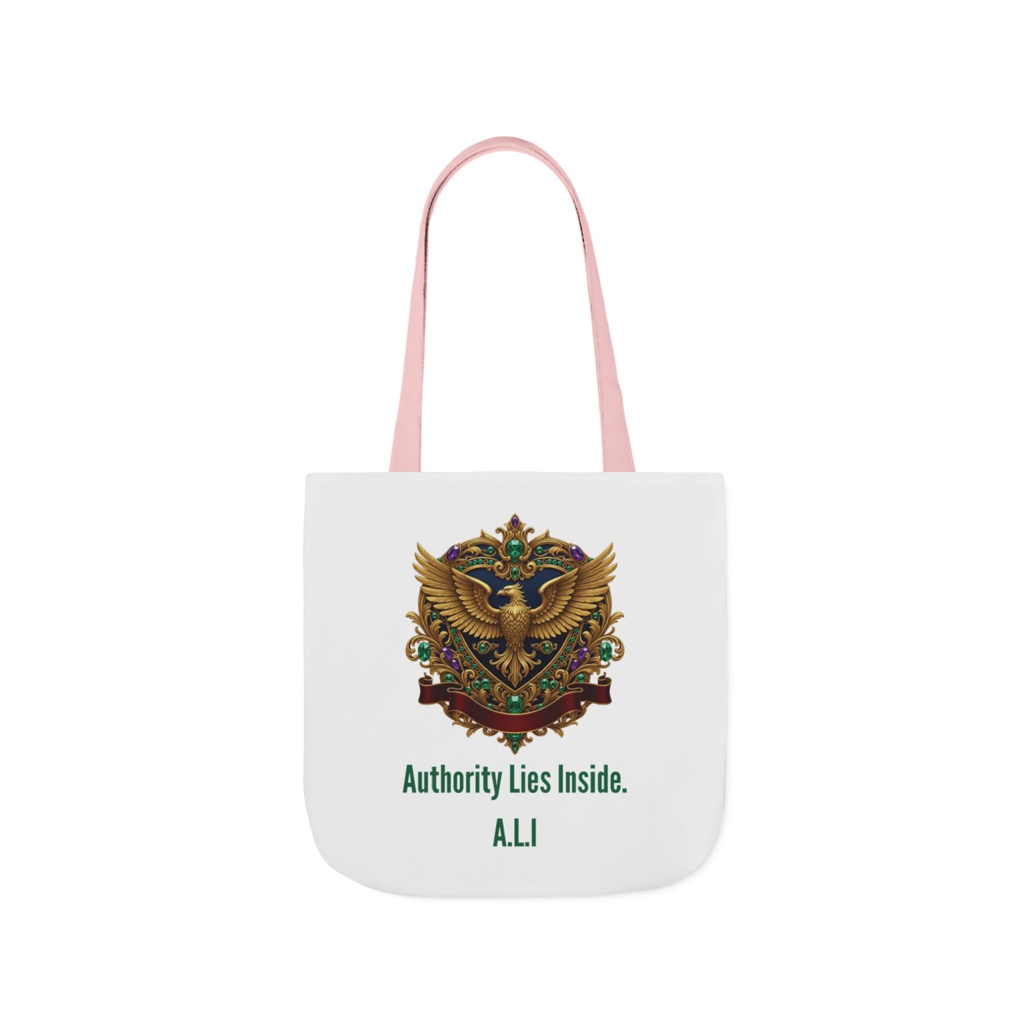 Personalized Initial Quote Eagle Wings Canvas Tote Custom Name
