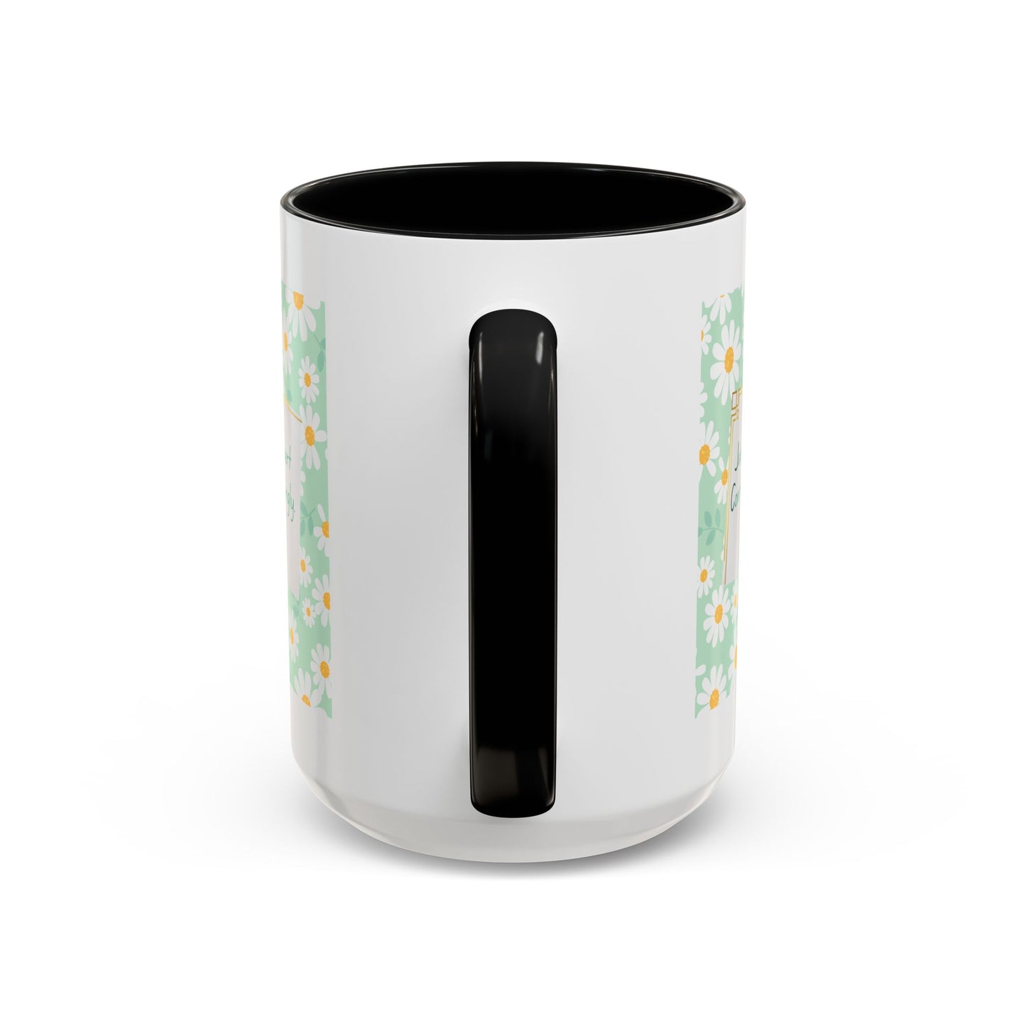 Personalized Floral Message Accent Coffee Mug