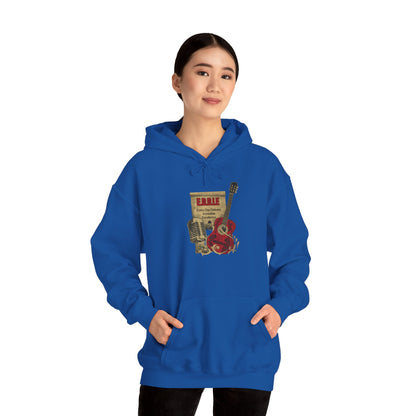 Personalized Vintage Guitar Hooded Sweatshirt