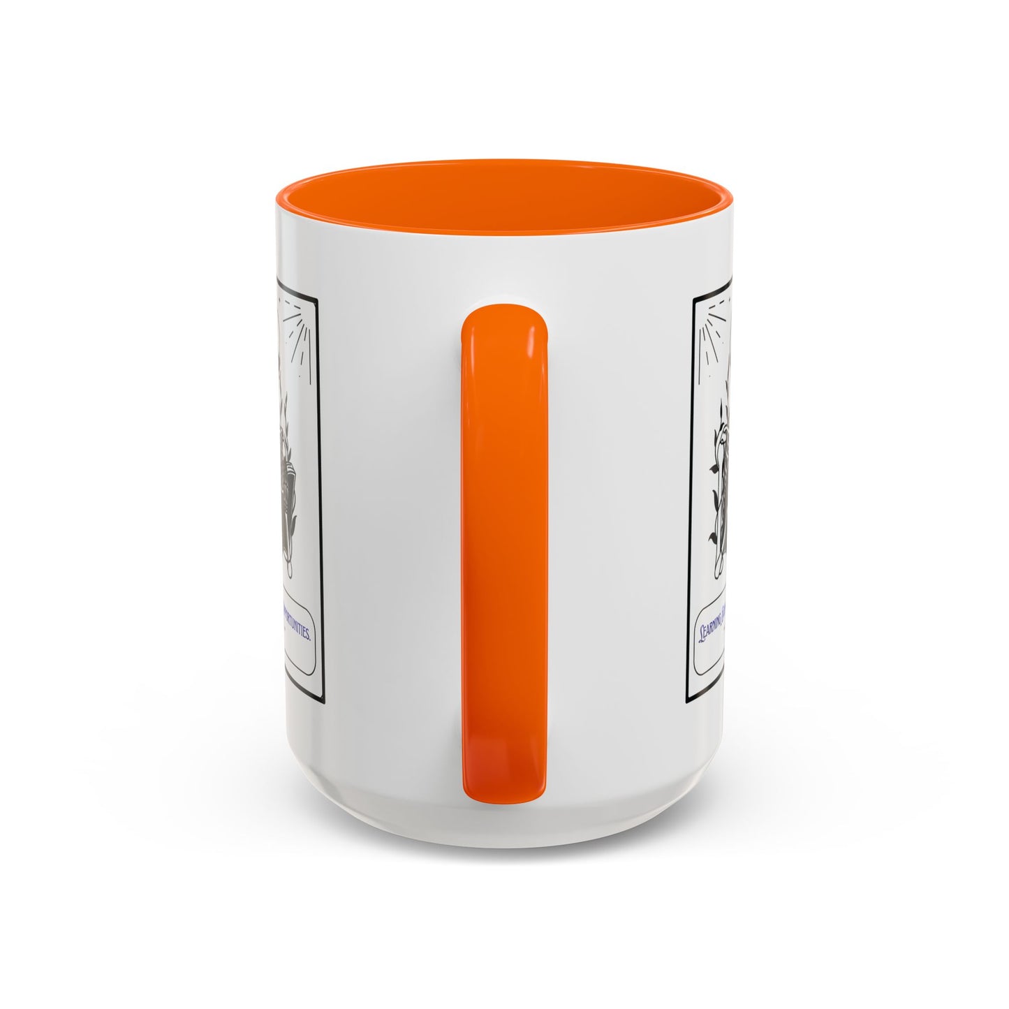 Personalized Initial Skeleton Accent Coffee Mug