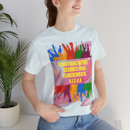 Personalized Colorful Motivational Graphic Tee