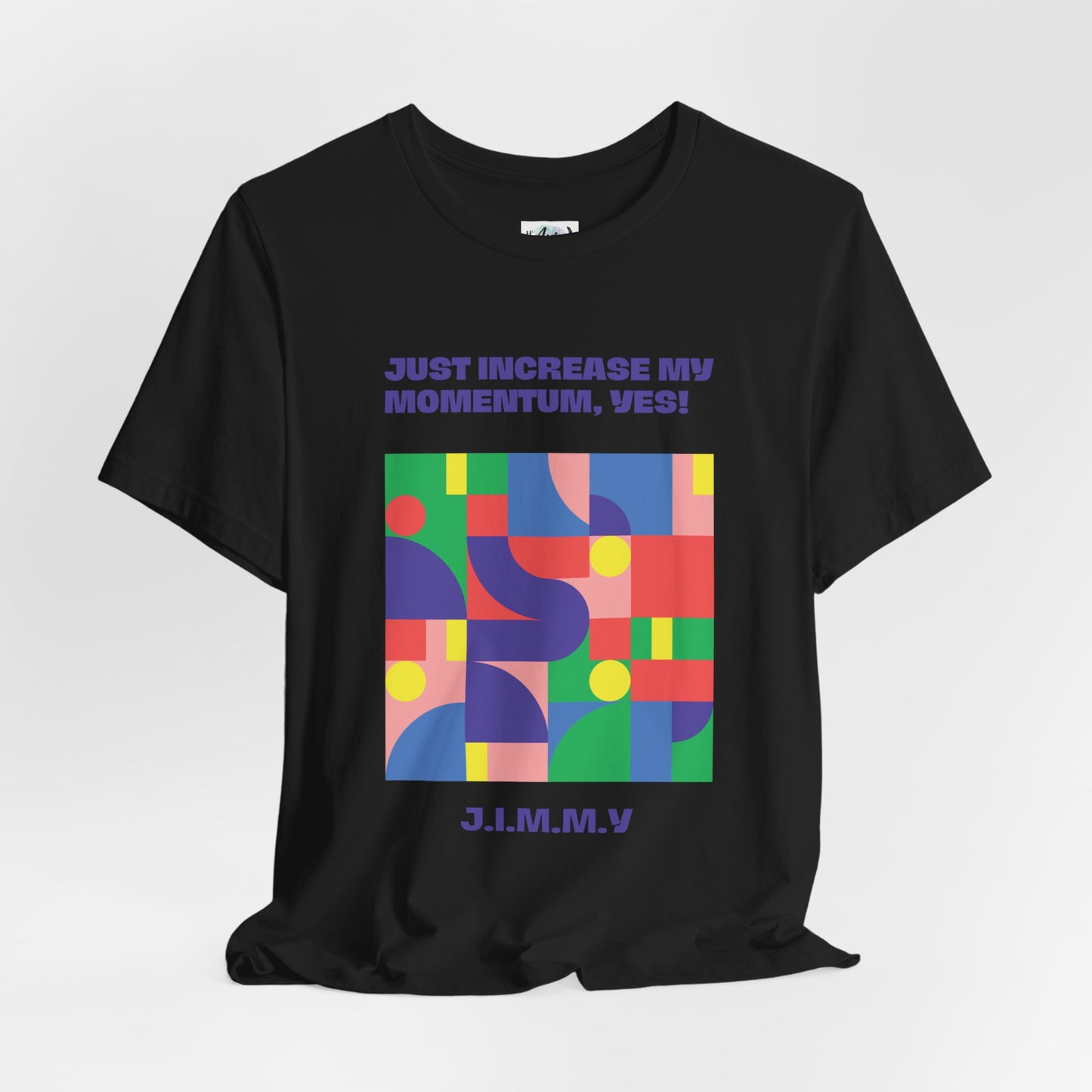 Personalized Momentum Graphic Colorful Geometric Design Tee