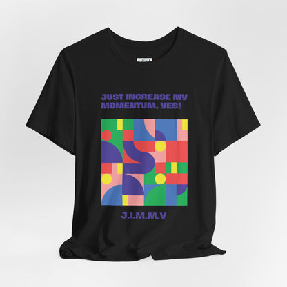 Personalized Momentum Graphic Colorful Geometric Design Tee