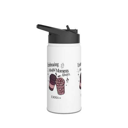 Personalized Initial Quote Coffee Cup Stainless Steel Water Bottle
