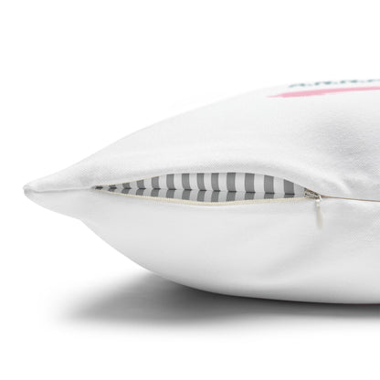 Personalized Initial Quote Sweet Treat — Custom Sayings on Square Poly Canvas Pillowcase