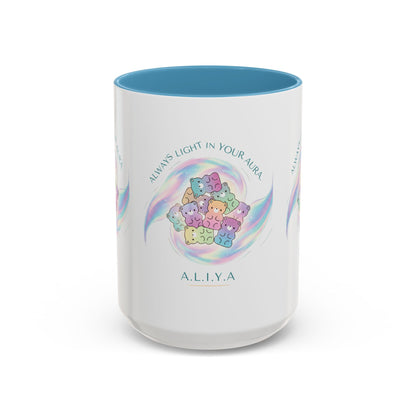 Personalized Initial Cloud Collage Accent Coffee Mug