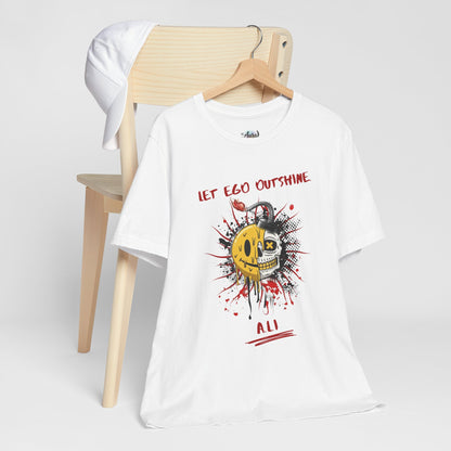 Personalized Split Smile Skull Design Tee