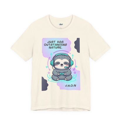Personalized Sloth Gamer Tee