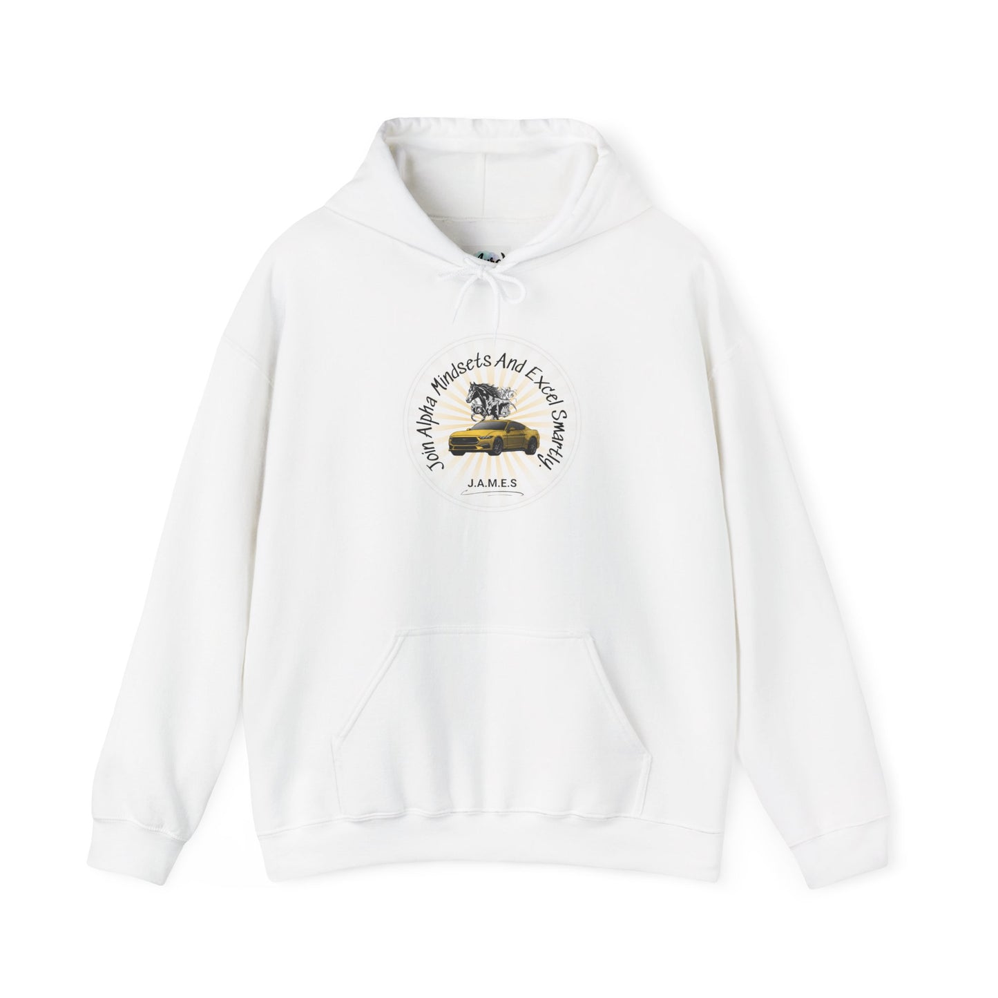 Personalized Car with Horse Hooded Sweatshirt