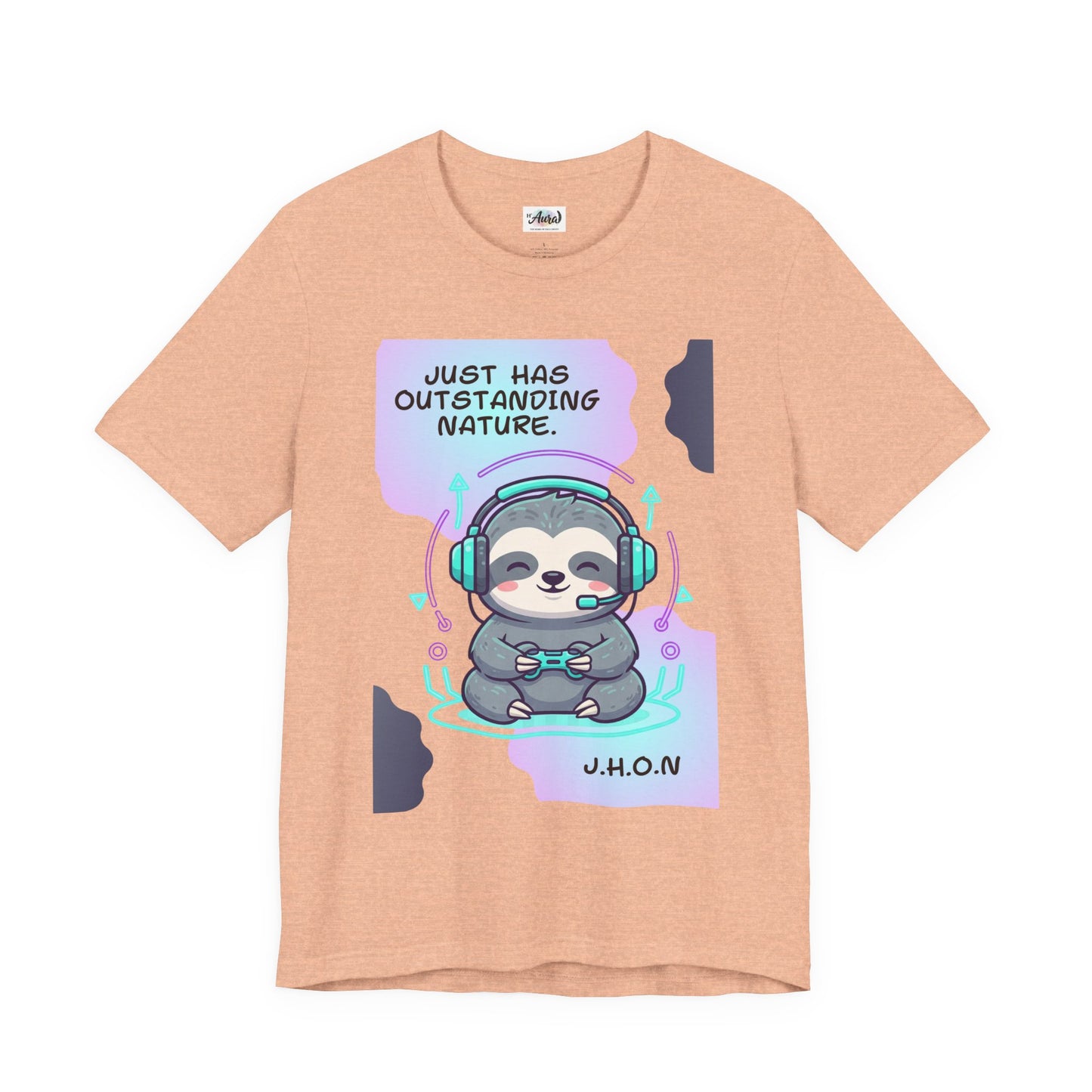 Personalized Sloth Gamer Tee