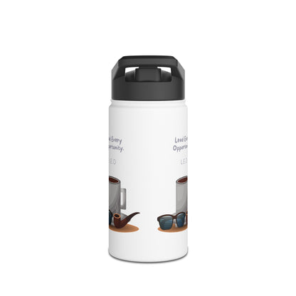 Personalized Initial Quote Sunglasses and Coffee Stainless Steel Water Bottle