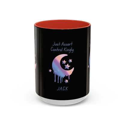 Personalized Moon Dripping Accent Coffee Mug