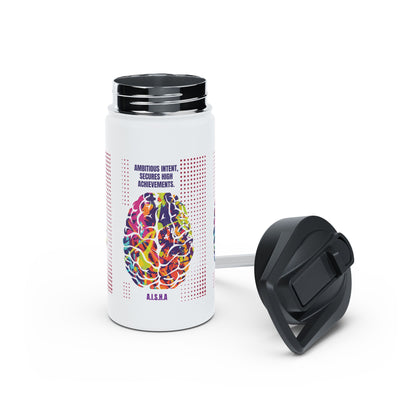 Personalized Initial Quote Brain Stainless Steel Water Bottle