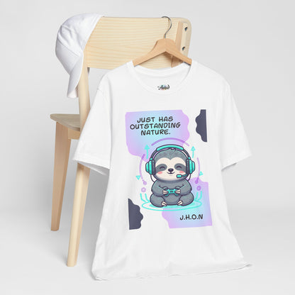Personalized Sloth Gamer Tee
