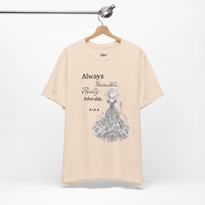 Personalized Cute Illustration black and white Graphic Tee