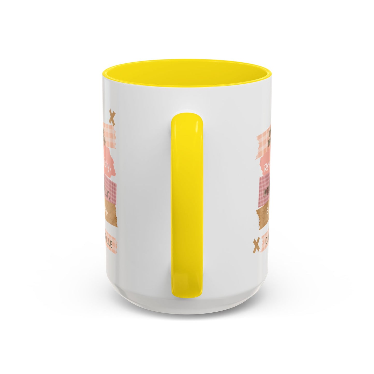 Personalized Message Pieces Accent Coffee Mug