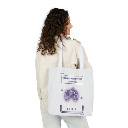 Personalized Initial Quote Game Controller Canvas Tote Custom Name