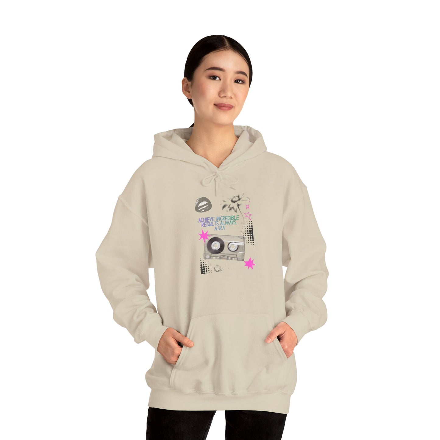 Personalized Cassette Vibes Hooded Sweatshirt