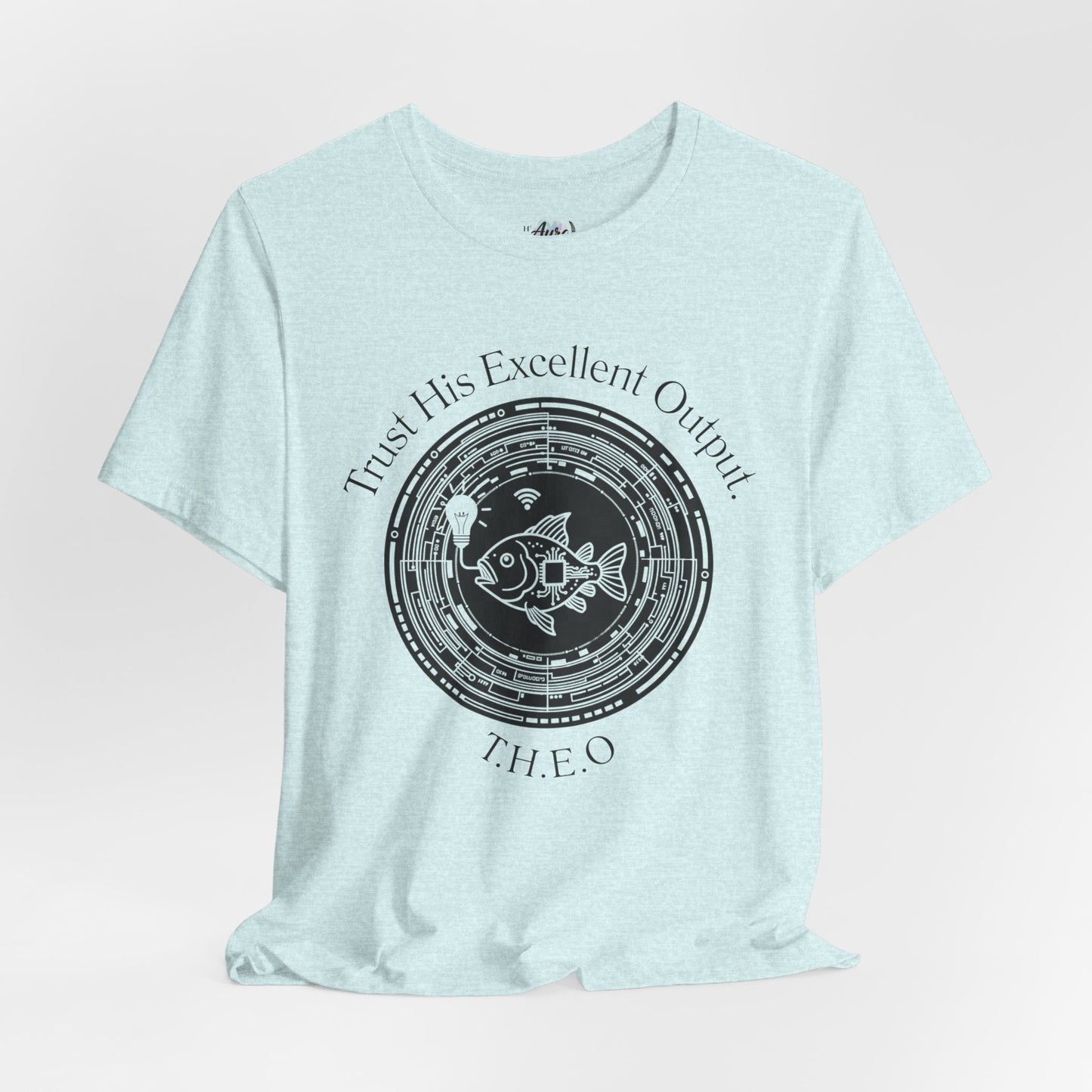 Personalized Spiritual Fish Circle Design Graphic Tee