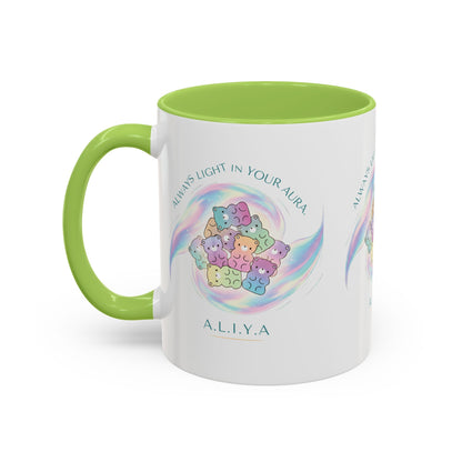 Personalized Initial Cloud Collage Accent Coffee Mug