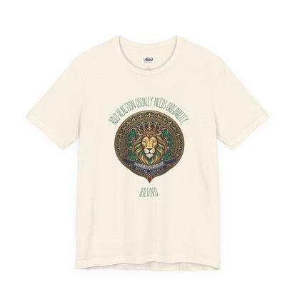 Personalized Lion Crest Graphic Tee