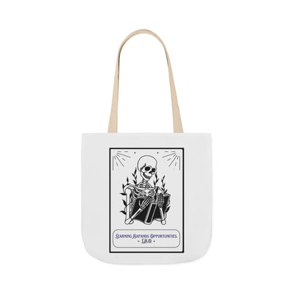 Personalized Initial Quote Skeleton Canvas Tote Custom Name