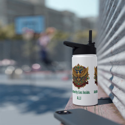 Personalized Initial Quote Eagle Stainless Steel Water Bottle