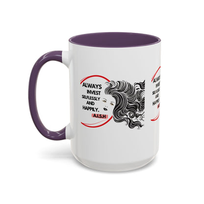 Personalized Inspirational Girl Accent Coffee Mug