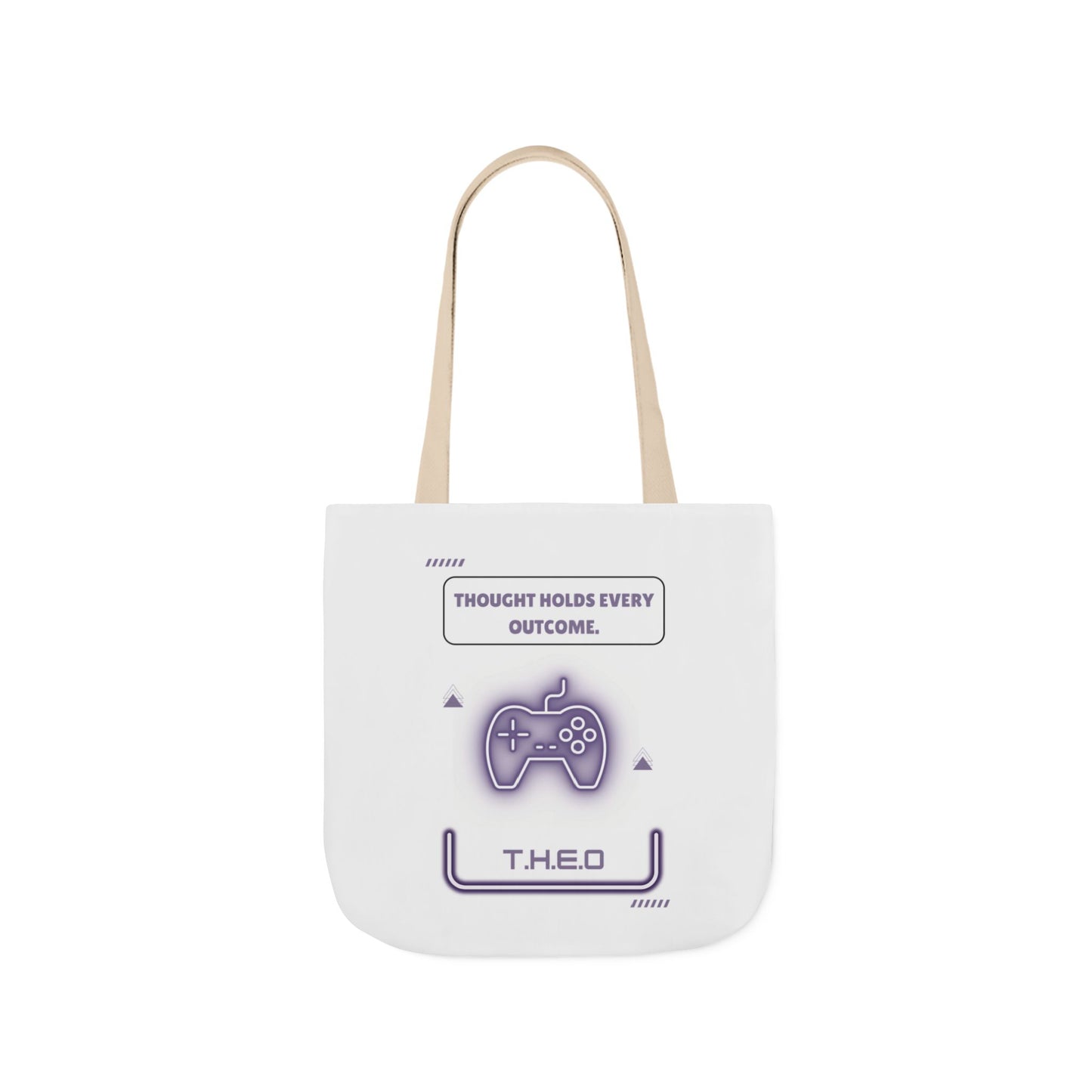 Personalized Initial Quote Game Controller Canvas Tote Custom Name