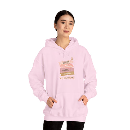 Personalized Column Writing Hooded Sweatshirt