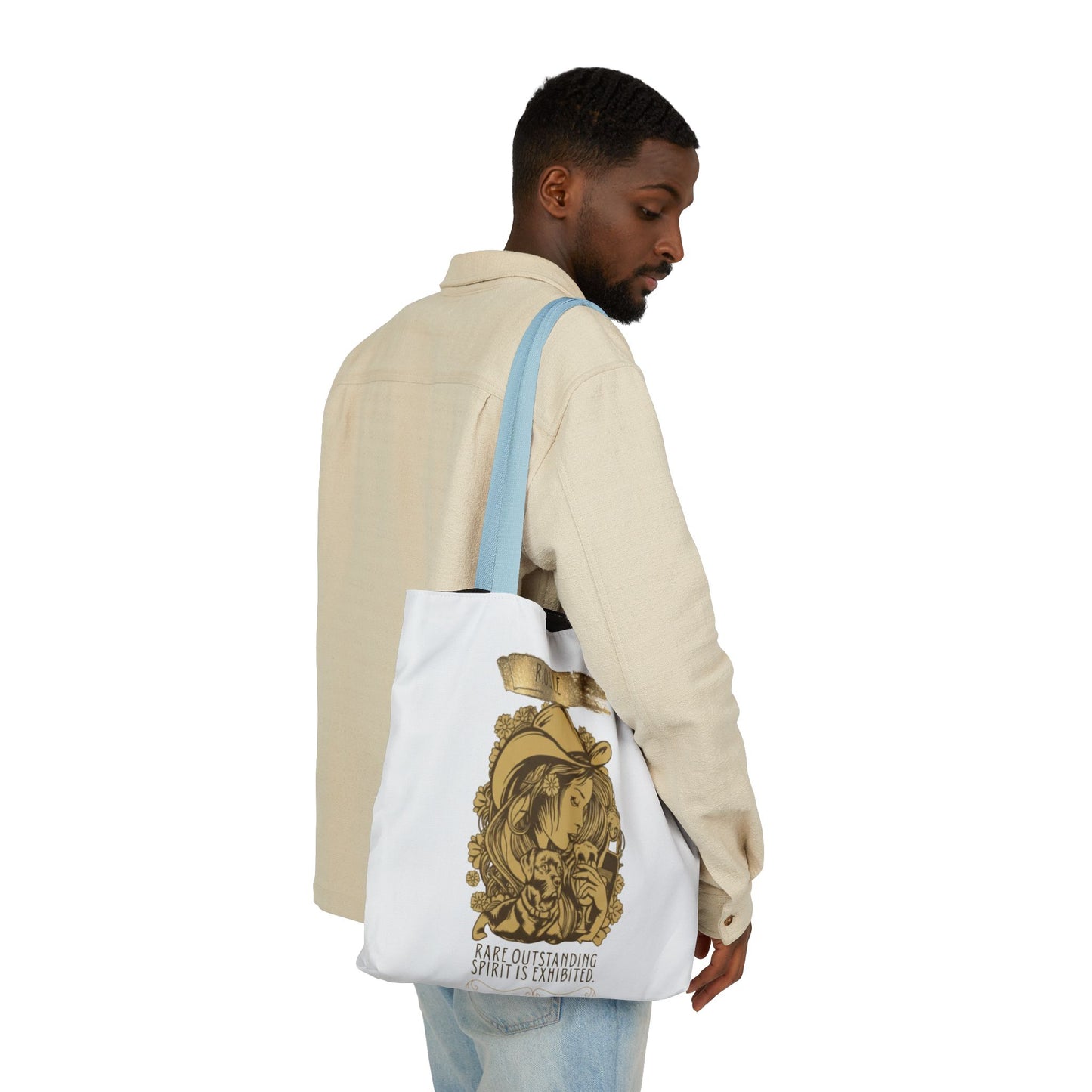 Personalized Initial Quote Golden Girl Canvas Tote Custom Name