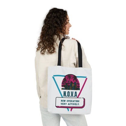 Personalized Initial Quote Building View Canvas Tote Custom Name
