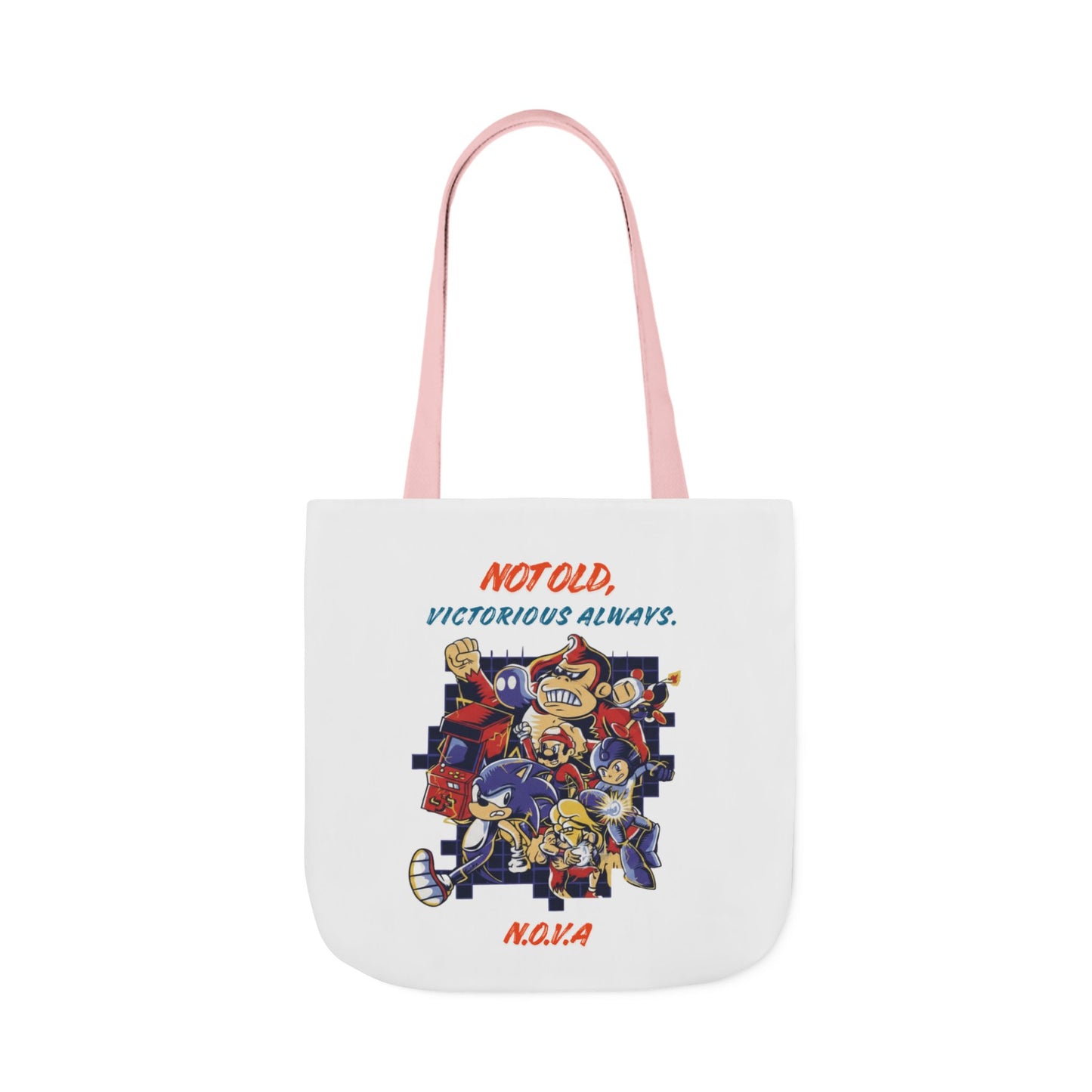 Personalized Initial Quote Cartoon Canvas Tote Custom Name