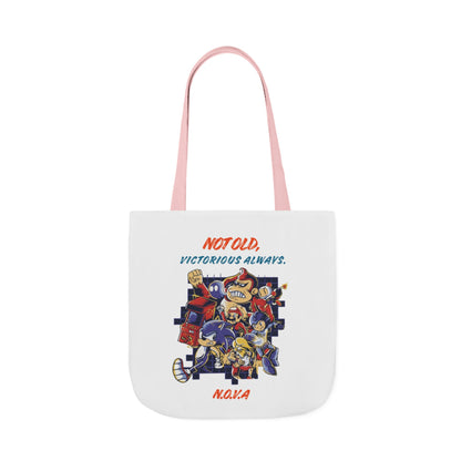 Personalized Initial Quote Cartoon Canvas Tote Custom Name