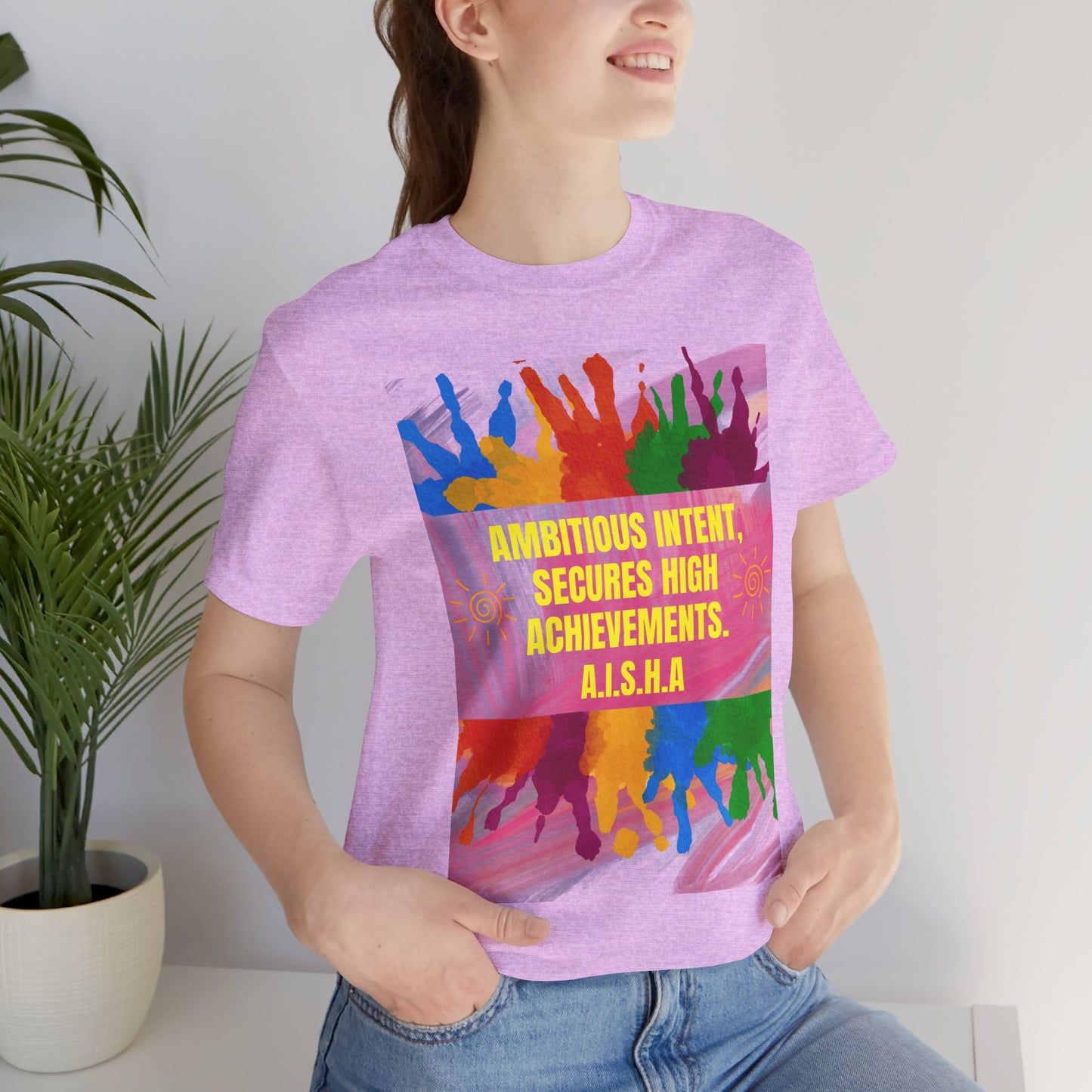 Personalized Colorful Motivational Graphic Tee