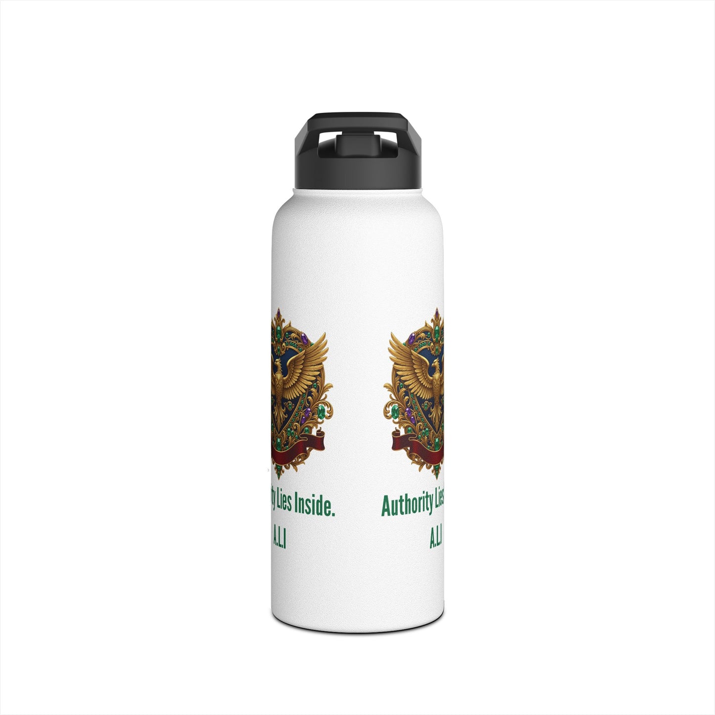 Personalized Initial Quote Eagle Stainless Steel Water Bottle