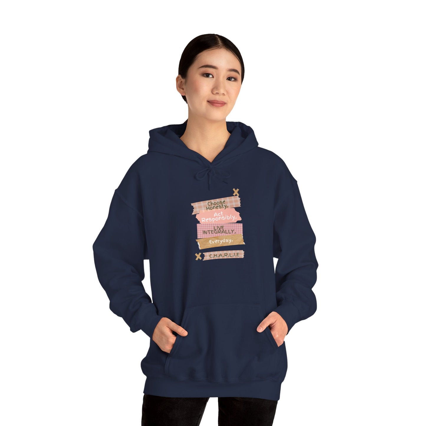 Personalized Column Writing Hooded Sweatshirt