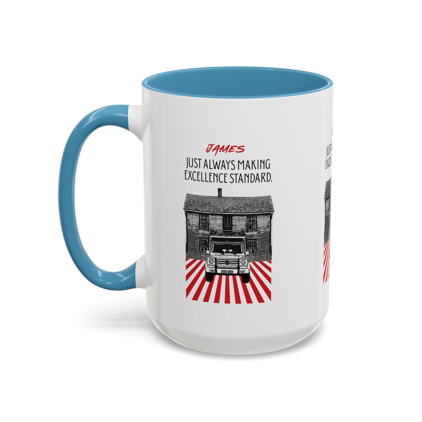 Personalized Vintage Car Accent Coffee Mug