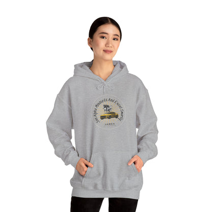 Personalized Car with Horse Hooded Sweatshirt