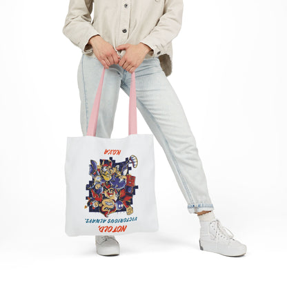 Personalized Initial Quote Cartoon Canvas Tote Custom Name