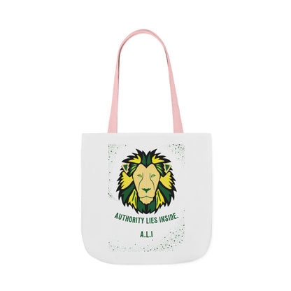 Personalized Initial Quote Lion Canvas Tote Custom Name