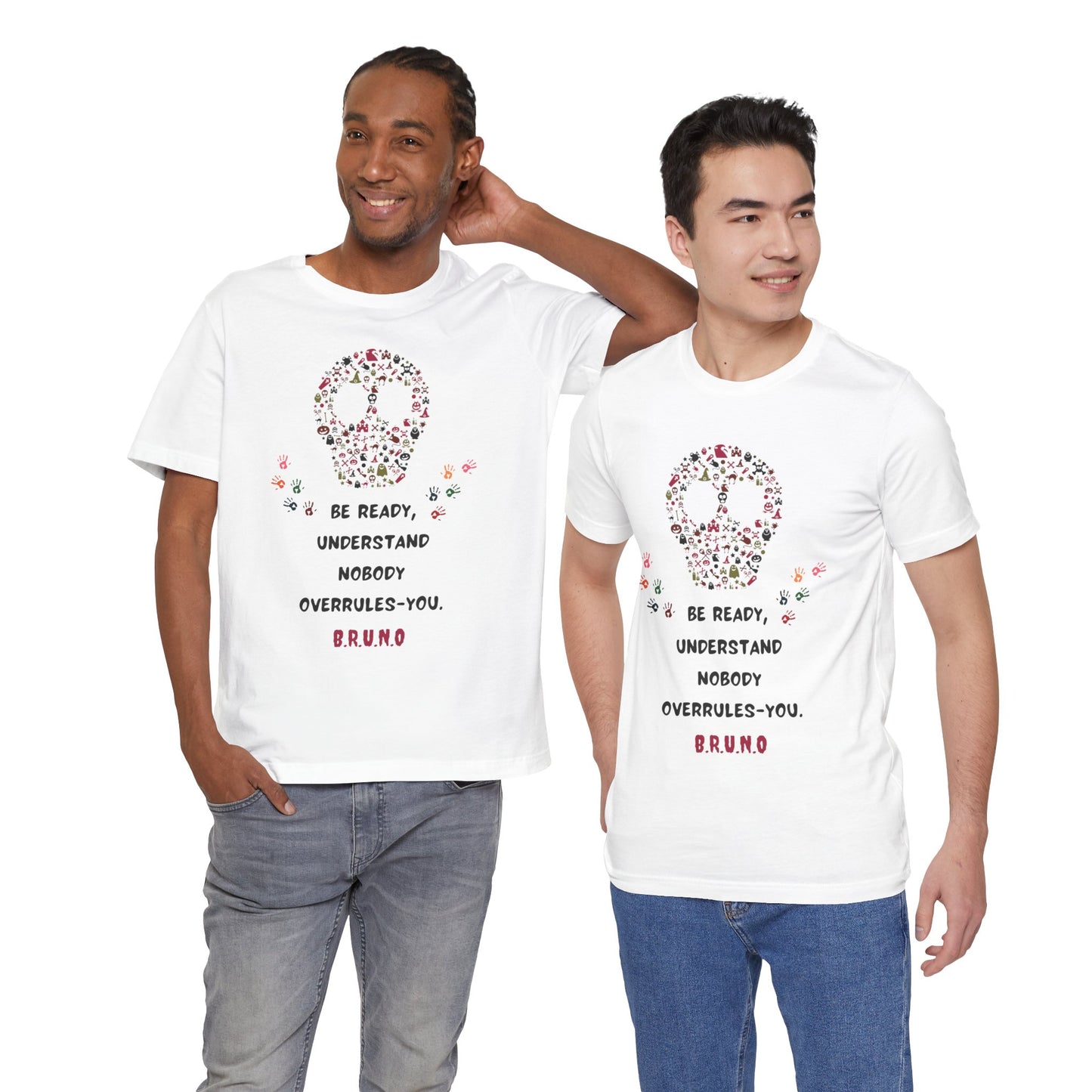 Personalized Peace Floral  and Skull Tee