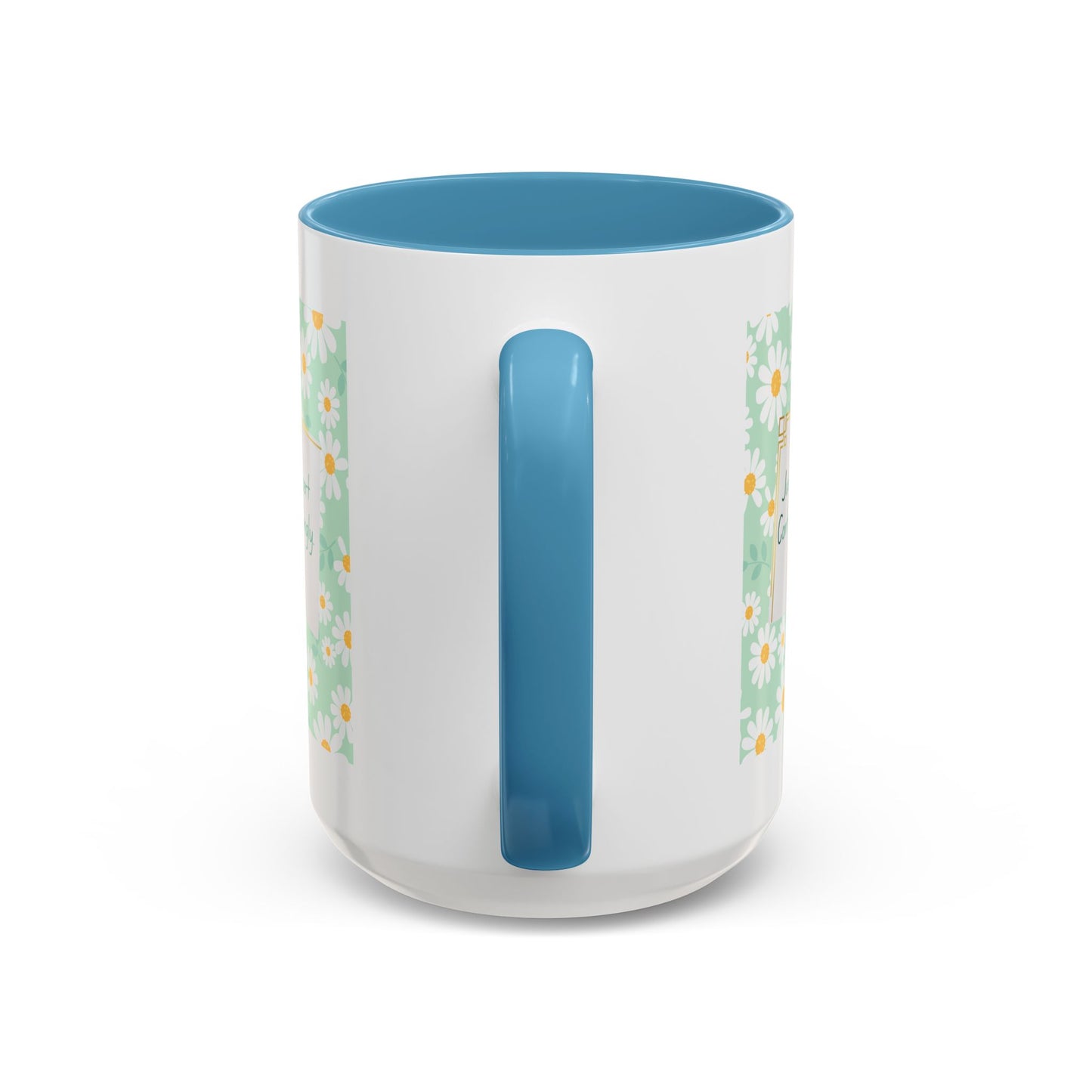 Personalized Floral Message Accent Coffee Mug