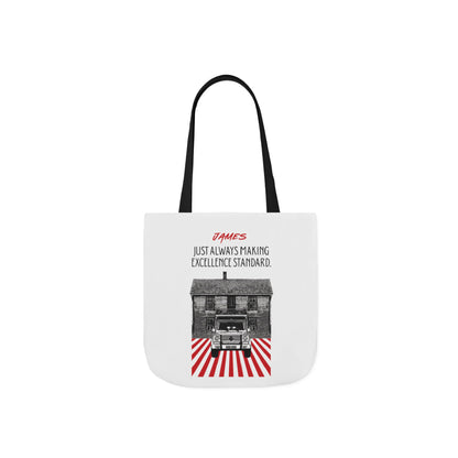 Personalized Initial Quote Vintage Car Canvas Tote Custom Name
