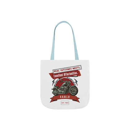 Personalized Initial Quote Motorcycle Canvas Tote Custom Name