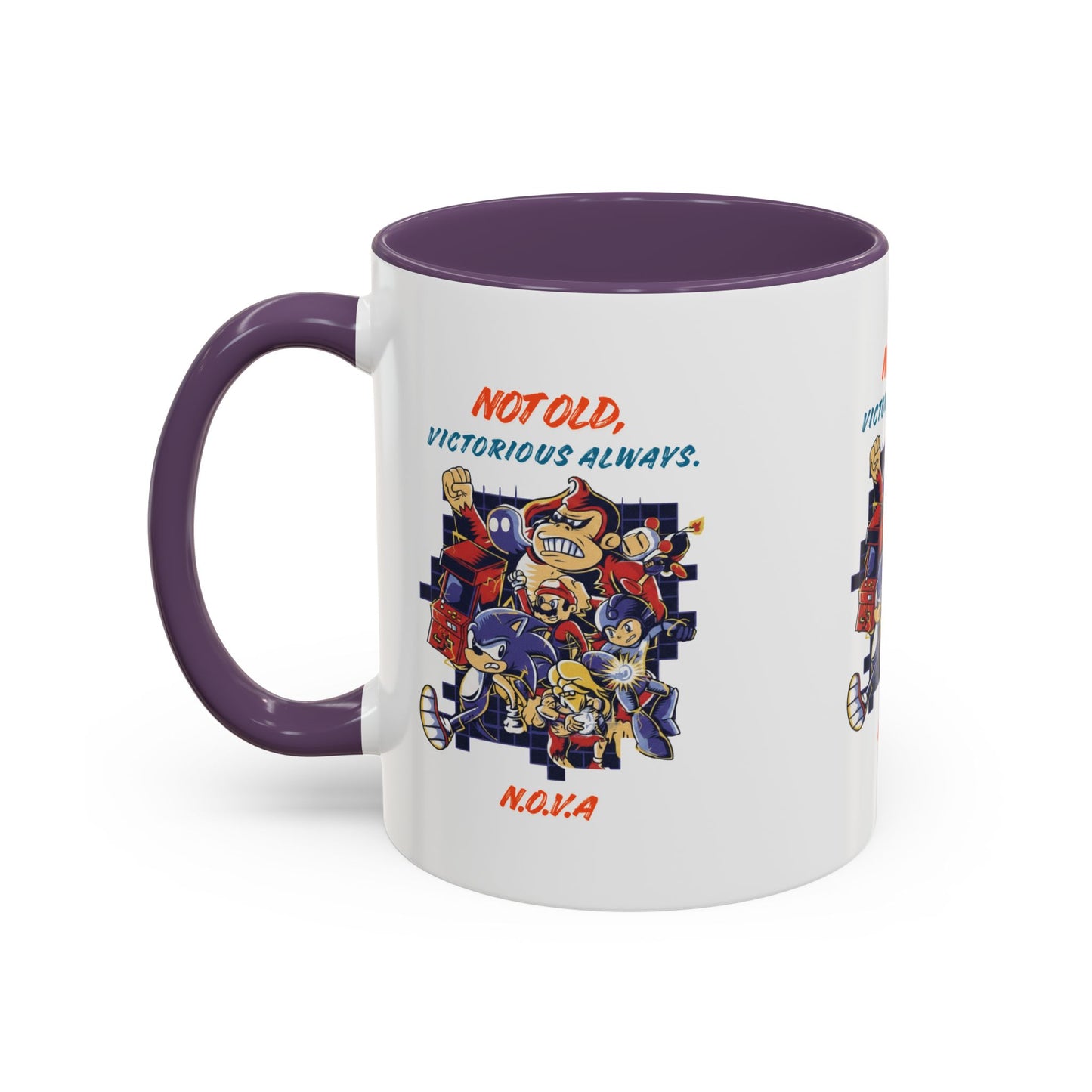 Personalized Victory Cartoon Accent Coffee Mug