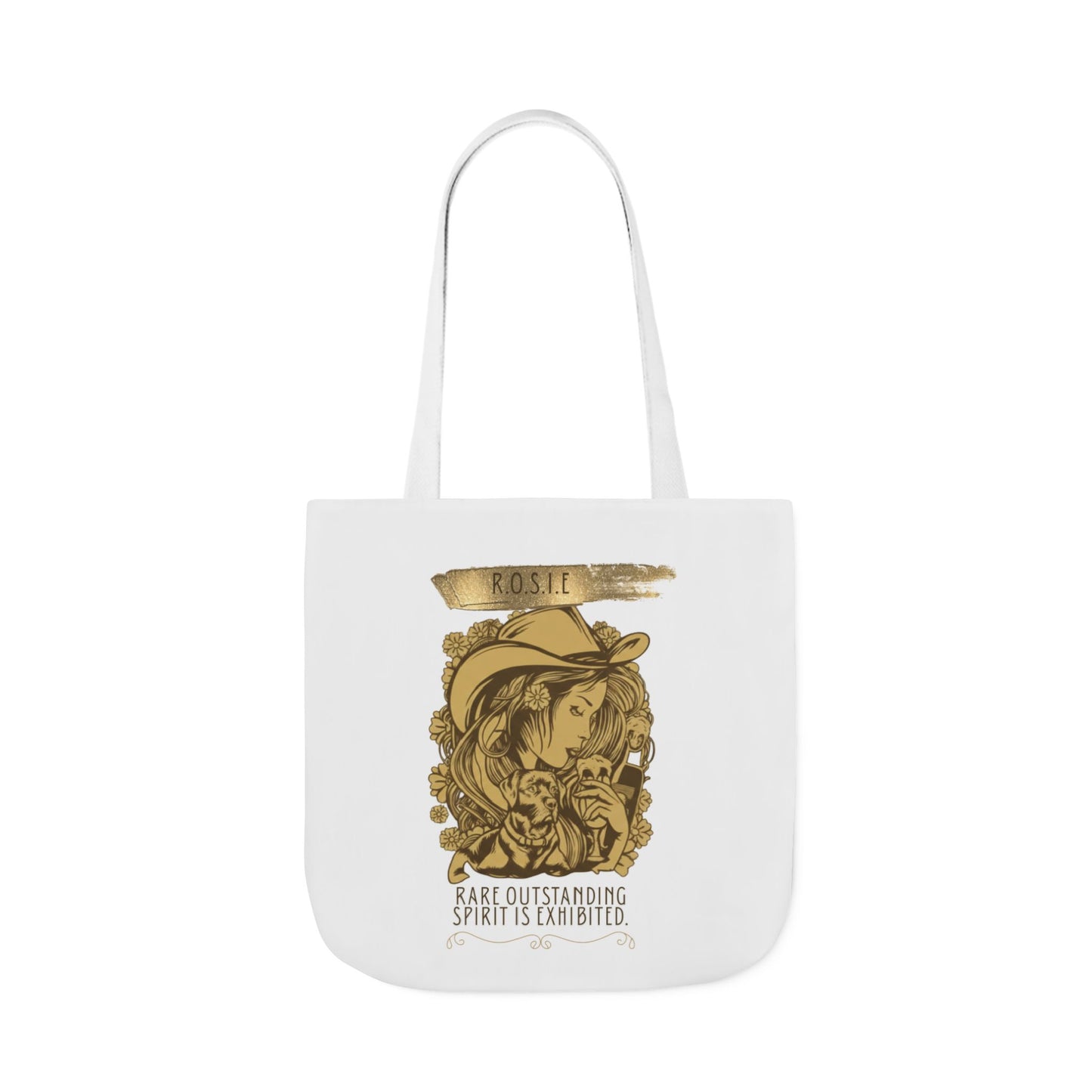 Personalized Initial Quote Golden Girl Canvas Tote Custom Name