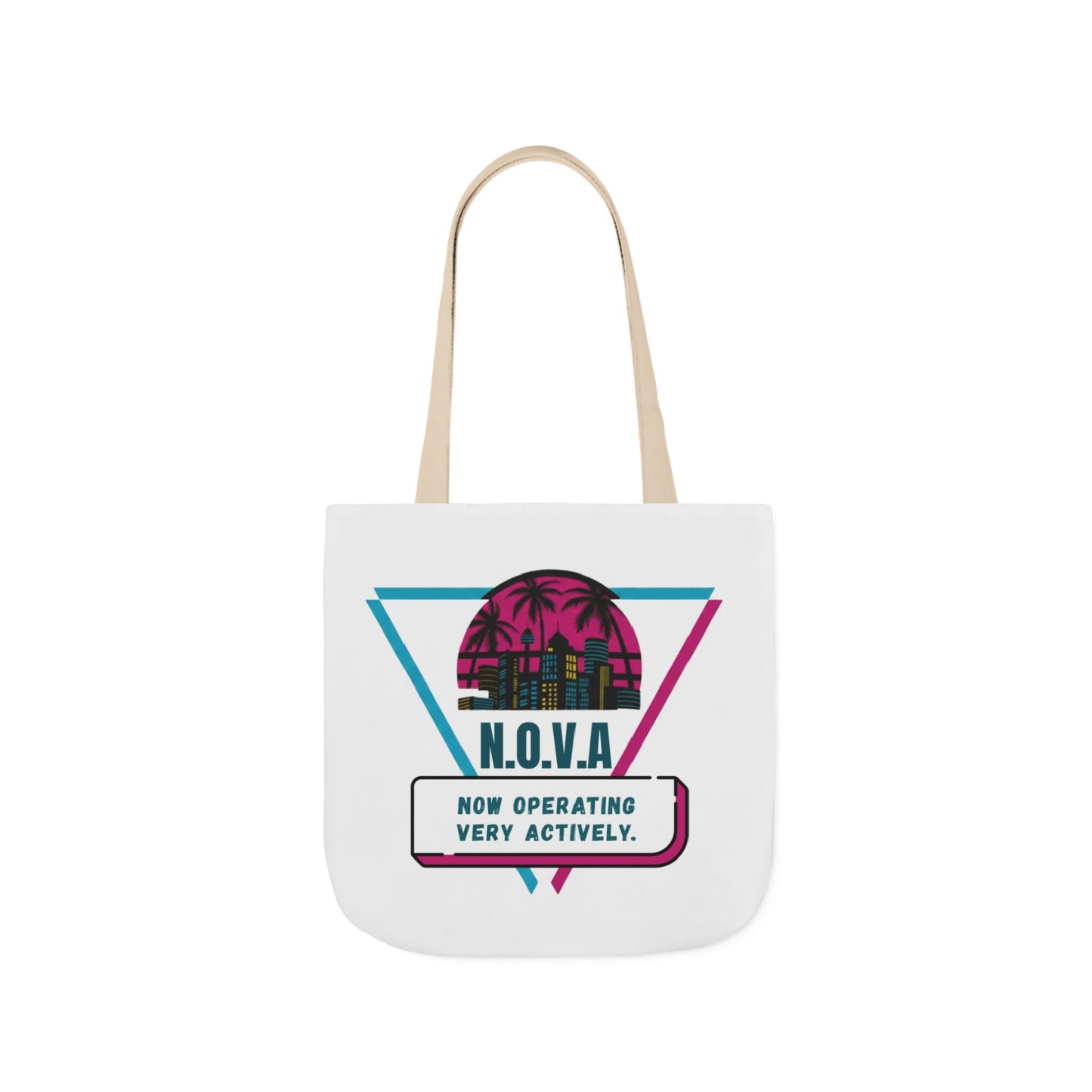 Personalized Initial Quote Building View Canvas Tote Custom Name